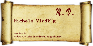 Michels Virág névjegykártya