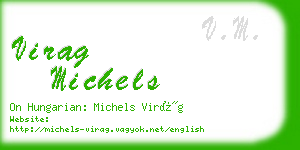 virag michels business card